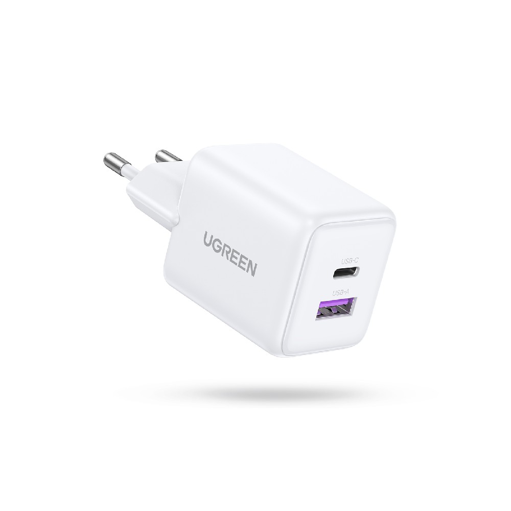 Φορτιστής Σπιτιού GaN PD 30W UGREEN X516 65015 2 Θέσεων Λευκό | eLabstore.gr Φορτιστής Σπιτιού GaN PD 30W UGREEN X516 65015 2 Θέσεων Λευκό | Φόρτιση | elabstore.gr