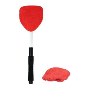 HEYNER βούρτσα με πανί μικροϊνών 407630, πτυσσόμενη έως 50cm, μαύρη/κόκκινη | Gadgets - Αξεσουάρ | elabstore.gr