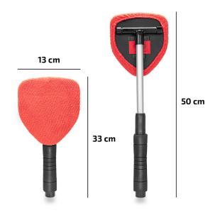 HEYNER βούρτσα με πανί μικροϊνών 407630, πτυσσόμενη έως 50cm, μαύρη/κόκκινη | eLabstore.gr HEYNER βούρτσα με πανί μικροϊνών 407630, πτυσσόμενη έως 50cm, μαύρη/κόκκινη | eLabstore.gr
