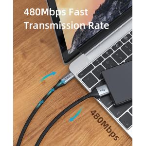 CABLETIME καλώδιο USB-C σε USB CT-C160-PU32-CMAMN1, 3A, 480Mbps, 0.25m, μαύρο | Καλώδια - Αντάπτορες | elabstore.gr