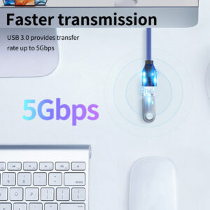 CABLETIME καλώδιο προέκτασης USB 3.0 CT-C160-U3-AMAF, 5Gbps, 2m, μπλε | Καλώδια - Αντάπτορες | elabstore.gr