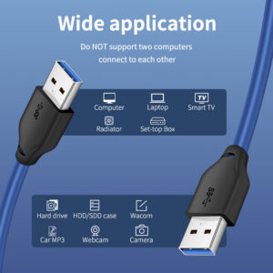 CABLETIME καλώδιο USB 3.0 CT-C160-U3-AMAM, 5Gbps, 1m, μπλε | Καλώδια - Αντάπτορες | elabstore.gr