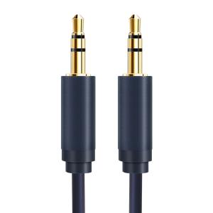 CABLETIME καλώδιο ήχου 3.5mm CT-AV301-H11G, gold plated, 1m, μπλε | Καλώδια - Αντάπτορες | elabstore.gr