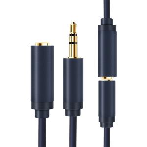 CABLETIME καλώδιο προέκτασης ήχου 3.5mm CT-AV302-H11G, gold plated, 3m, μπλε | Καλώδια - Αντάπτορες | elabstore.gr