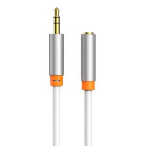 CABLETIME καλώδιο προέκτασης ήχου 3.5mm CT-AV311-P12G, gold plated, 1.5m, λευκό | Καλώδια - Αντάπτορες | elabstore.gr