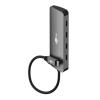 GOOBAY USB hub 76565, 4x θυρών, USB 3.2, 10Gbps, USB-C σύνδεση, γκρι | Συνοδευτικά PC | elabstore.gr