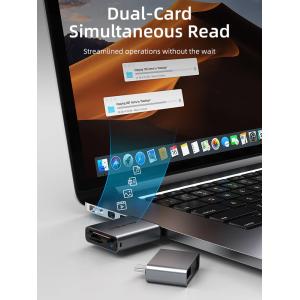 CABLETIME card reader CT-ACCD3-AG για SD & micro SD, USB 3.0, 5Gbps, γκρι | Συνοδευτικά PC | elabstore.gr