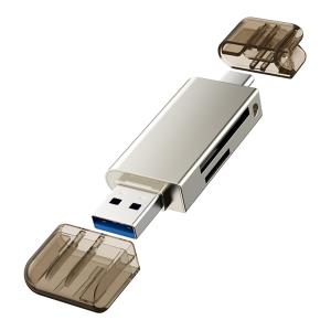 CABLETIME card reader CT-ACMCD2-ZG για SD & micro SD, USB 3.0, 5Gbps, γκρι | Συνοδευτικά PC | elabstore.gr