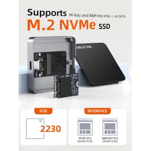 CABLETIME θήκη για M.2 NVME SSD CT-SSD04-AG, μαγνητική, 10Gbps, γκρι | Συνοδευτικά PC | elabstore.gr