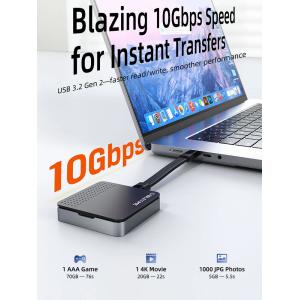 CABLETIME θήκη για M.2 NVME SSD CT-SSD04-AG, μαγνητική, 10Gbps, γκρι | Συνοδευτικά PC | elabstore.gr