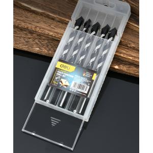 DELI σετ τρυπάνια DH-BWZ010-E1 για τοίχο/μέταλλο/ξύλο, 45# YG6X, 10x120mm, τρίπλευρο, 5τμχ | Εργαλεία | elabstore.gr