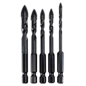 DELI σετ τρυπάνια DH-CZZ005-ED2 για γυαλί, 40Cr YG6X, 4/5/6/8/10mm, εξάγωνο, 5τμχ | Εργαλεία | elabstore.gr