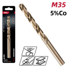 DELI τρυπάνι DH-MHZ120-E2 για μέταλλο, M35 HSS 5% κοβαλτίου, DIN 388, 12x151mm | Εργαλεία | elabstore.gr