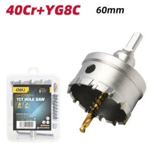 DELI ποτηροπρίονο DH-TCT060-E1 για μέταλλο/inox, 60mm διάμετρος | Εργαλεία | elabstore.gr