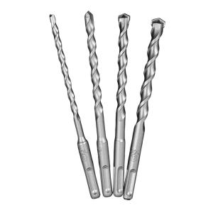 DELI σετ τρυπάνια DH-YCZ004-WD1 για τοίχο, 40Cr YG8, 6/8/10/12x160mm, SDS Plus, 4τμχ | Εργαλεία | elabstore.gr