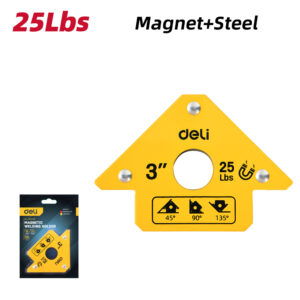 DELI μαγνητική γωνία συγκόλλησης DL-HDW25 με 45°/90°/135° γωνίες, 3", 11kg | Εργαλεία | elabstore.gr