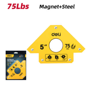 DELI μαγνητική γωνία συγκόλλησης DL-HDW75 με 45°/90°/135° γωνίες, 5", 34kg | eLabstore.gr DELI μαγνητική γωνία συγκόλλησης DL-HDW75 με 45°/90°/135° γωνίες, 5", 34kg | Εργαλεία | elabstore.gr