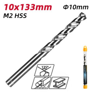 DELI τρυπάνι DL16100G για μέταλλο, M2 HSS, 10x133mm | Εργαλεία | elabstore.gr