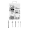 DELI σετ πριτσίνια DL236906, χάλυβας άνθρακα, 2.4-6.4mm, 75τμχ | Εργαλεία | elabstore.gr