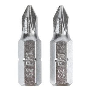 DELI σετ μύτες κατσαβιδιού DL251001, μαγνητικές, PH1x25mm, 2τμχ | Εργαλεία | elabstore.gr
