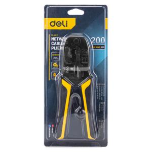 DELI πρέσα ακροδεκτών καλωδίων δικτύου DL4971, 4P/6P/8P, 200mm | eLabstore.gr