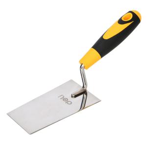 DELI μυστρί DL509328 με αντιολισθητική λαβή, ανοξείδωτο ατσάλι, 140mm | Εργαλεία | elabstore.gr