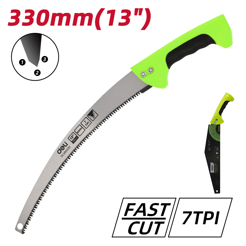DELI πριόνι ξύλου DL580330 με αντιολισθητική λαβή, 330mm, 7 TPI | eLabstore.gr DELI πριόνι ξύλου DL580330 με αντιολισθητική λαβή, 330mm, 7 TPI | Εργαλεία | elabstore.gr