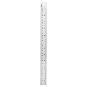 DELI μεταλλικός χάρακας DL8030Y, ανοξείδωτο ατσάλι, 12"/30cm, ασημί | Αναλώσιμα - Είδη Γραφείου | elabstore.gr