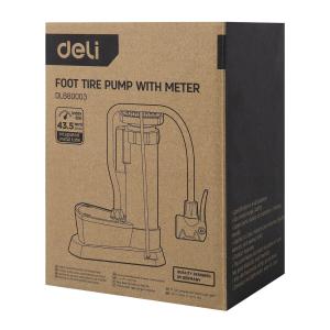 DELI τρόμπα ποδιού DL880003 με μανόμετρο, 140PSI, μαύρη | eLabstore.gr DELI τρόμπα ποδιού DL880003 με μανόμετρο, 140PSI, μαύρη | Gadgets - Αξεσουάρ | elabstore.gr