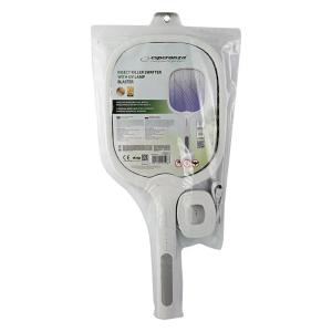ESPERANZA ηλεκτρική ρακέτα εντόμων EHQ011 με UV λυχνία, 3W, 3500V, 1200mAh, λευκή | Ηλεκτρικές συσκευές | elabstore.gr