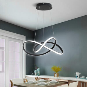POWERTECH LED φωτιστικό οροφής HLL-0180, 50W, 4000K, Φ60cm x 120cm, μαύρο | Φωτισμός | elabstore.gr