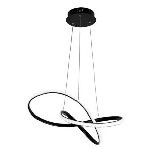 POWERTECH LED φωτιστικό οροφής HLL-0180, 50W, 4000K, Φ60cm x 120cm, μαύρο | Φωτισμός | elabstore.gr