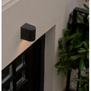 POWERTECH φωτιστικό τοίχου HLL-0187 για GU10 λάμπα, μεταλλικό, IP65, μαύρο | Φωτισμός | elabstore.gr