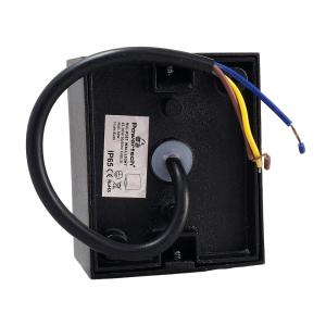POWERTECH φωτιστικό τοίχου HLL-0187 για GU10 λάμπα, μεταλλικό, IP65, μαύρο | Φωτισμός | elabstore.gr