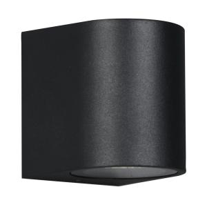 POWERTECH φωτιστικό τοίχου HLL-0187 για GU10 λάμπα, μεταλλικό, IP65, μαύρο | Φωτισμός | elabstore.gr