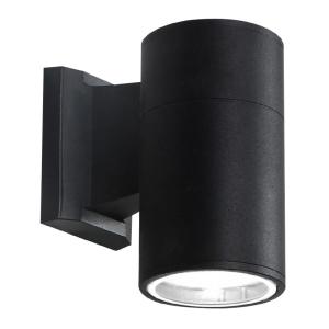POWERTECH φωτιστικό τοίχου HLL-0189 για GU10 λάμπα, μεταλλικό, IP65, μαύρο | Φωτισμός | elabstore.gr