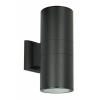 POWERTECH φωτιστικό τοίχου HLL-0190 για 2x GU10 λάμπες, μεταλλικό, IP65, μαύρο | Φωτισμός | elabstore.gr