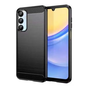 POWERTECH Θήκη Carbon MOB-2003 για Samsung A16 4G/5G, μαύρη | Αξεσουάρ κινητών | elabstore.gr