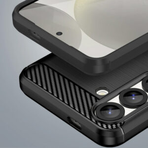 POWERTECH Θήκη Carbon MOB-2011 για Xiaomi Redmi 14C, μαύρη | Αξεσουάρ κινητών | elabstore.gr