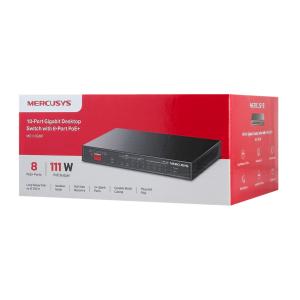 MERCUSYS Desktop Switch MS110GMP, 8x 10/100/1000Mbps PoE+, 2x Gigabit, Ver. 1.0 | Δικτυακά | elabstore.gr