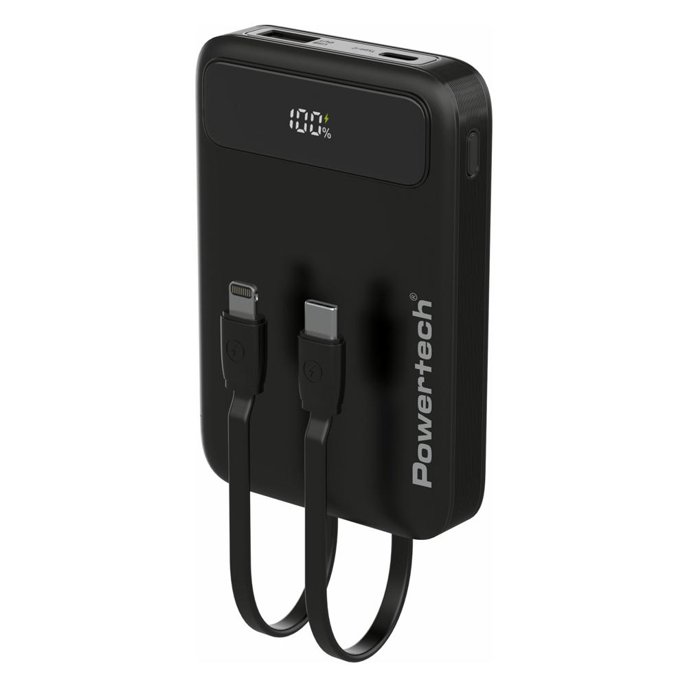 POWERTECH power bank με καλώδια και οθόνη PT-1417 10000mAh, 22.5W, μαύρο | eLabstore.gr POWERTECH power bank με καλώδια και οθόνη PT-1417 10000mAh, 22.5W, μαύρο | Αξεσουάρ κινητών | elabstore.gr