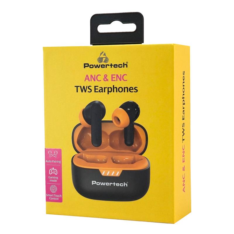 POWERTECH earphones με θήκη φόρτισης PT-1431, True Wireless, 40/400mAh, ANC & ENC, μαύρα | eLabstore.gr POWERTECH earphones με θήκη φόρτισης PT-1431, True Wireless, 40/400mAh, ANC & ENC, μαύρα | Αξεσουάρ κινητών | elabstore.gr