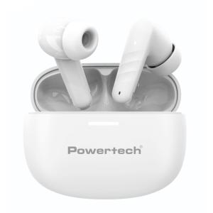 POWERTECH earphones με θήκη φόρτισης PT-1432, True Wireless, 35/300mAh, μαύρα | Αξεσουάρ κινητών | elabstore.gr