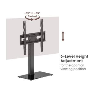 POWERTECH επιτραπέζια βάση τηλεόρασης PT-1445, 32-65", έως 40kg | Εικόνα & Ήχος | elabstore.gr