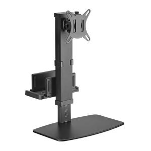 POWERTECH βάση γραφείου οθόνης PT-1449 με βάση mini PC, 17-32", έως 8kg | Εικόνα & Ήχος | elabstore.gr