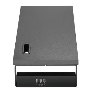 BRATECK επιτραπέζια βάση για οθόνη/laptop STB-118 με 3x USB θύρες, 17-32", έως 20kg, μαύρη | Εικόνα & Ήχος | elabstore.gr
