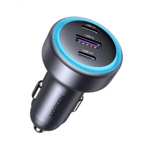 Φορτιστής Αυτοκινήτου 30W UGREEN EC307 45843 3 Θέσεων Γκρί | Φόρτιση | elabstore.gr
