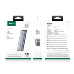 Θήκη M2 NVMe/M2 SATA SSD UGREEN CM767 55150 USB-C 3.2 | eLabstore.gr Θήκη M2 NVMe/M2 SATA SSD UGREEN CM767 55150 USB-C 3.2 | Αποθήκευση | elabstore.gr