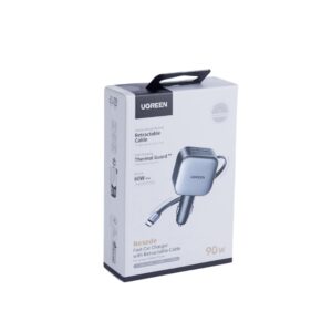 Φορτιστής Αυτοκινήτου 90W UGREEN EC603 55909B 2 Θέσεων, με καλώδιο USB-C 60W Γκρί | Φόρτιση | elabstore.gr