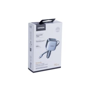 Φορτιστής Αυτοκινήτου 60W UGREEN EC602 55212B 2 Θέσεων,με καλώδιο USB-C 30W Γκρί | Φόρτιση | elabstore.gr